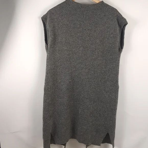 ICHI Oversized Sleeveless Open Cardigan Size XS/S - Picture 2 of 5